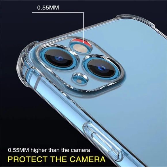 Chickmouth iPhone 15 Plus Case (Pack of 4) Shockproof Yellowing Resistant, Clear - Picture 5 of 6